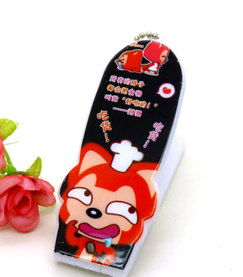 便携卡通梳子 钢齿小梳 化妆梳 折叠式梳子 镜梳套装----0201卡通铁齿带镜梳