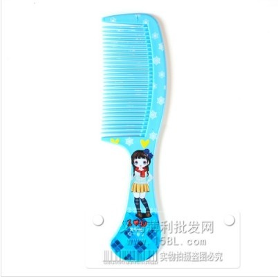 可爱蓝色卡通梳子 防静电梳子 包包梳