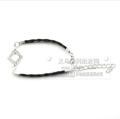 带钻精美手链  糖果色 合金编织