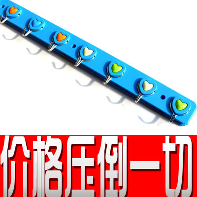 强力粘钩 8连钩 卡通塑料挂钩 门后挂钩 免钉挂钩 粘贴挂钩 超强承重 628八连钩