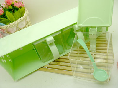 四格调味盒 调味罐 调料盒 厨房调味盒套装/7015四格调味盒