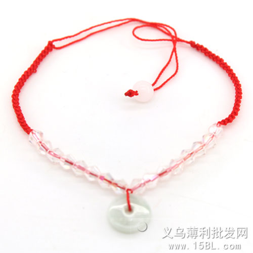 圆形红绳手链 转运珠红绳 许愿开运手链 红绳 手绳