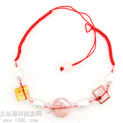 红绳手链 淡粉 吉祥辟邪手工编织 开运红绳 转运 本命年