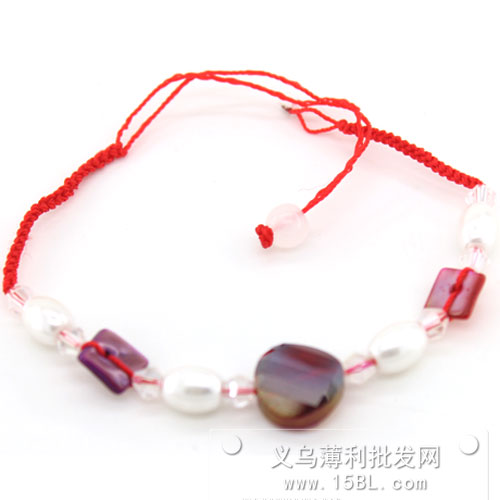 红绳手链 紫色 吉祥辟邪手工编织 开运红绳 转运手链 本命年