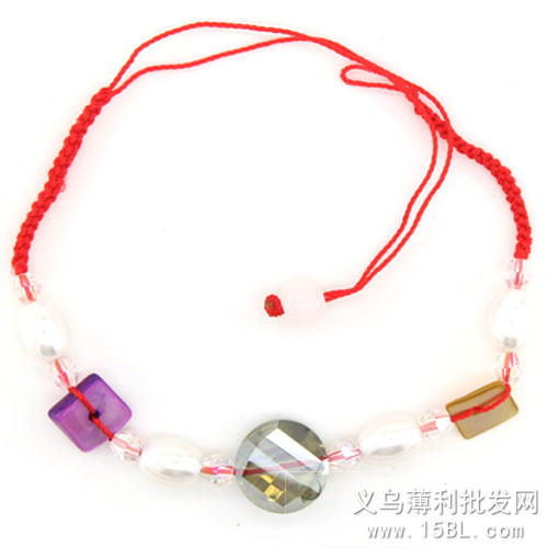 红绳手链 青色 本命年 红绳 吉祥辟邪手工编织 开运