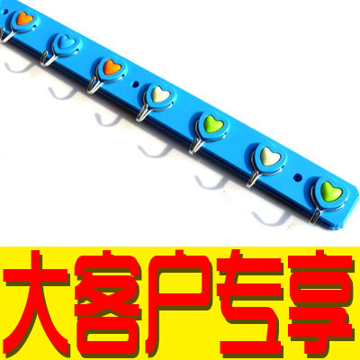 [大客户] 强力粘钩 8连钩 卡通塑料挂钩 门后挂钩 免钉挂钩 粘贴挂钩 超强承重 628八连钩