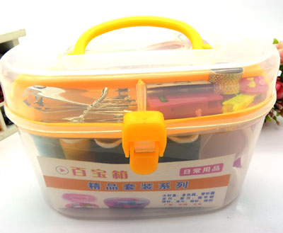 百宝箱 大针线盒 针线包 套装针线 穿针器 指甲钳----大百宝箱针线盒