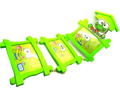 联连体相框 挂式装饰相架 儿童创意组合墙挂相框----小屋三连相框