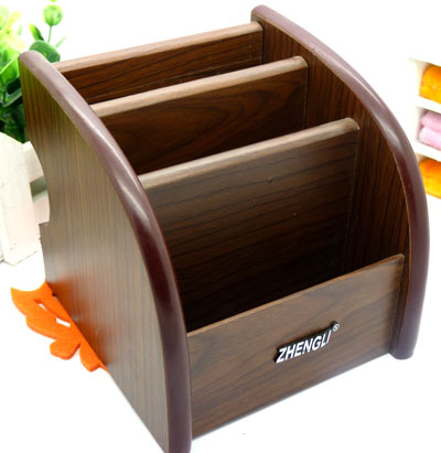 笔筒 木质笔筒 创意笔筒 多功能笔筒办公必备----5005木笔筒