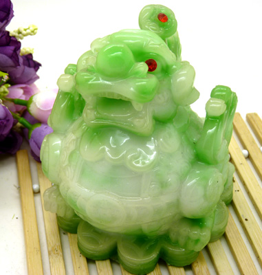 招财玉麒麟摆件 客厅装饰吉祥物 家居镇宅风水摆设/玉麒麟