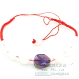 红绳手链 紫罗兰 手编本...