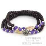 水晶手链 黑色 双色混搭...