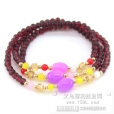 水晶手链 灭紫色 双色混...