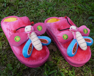 冬季居家可爱拖鞋 女男冬天拖鞋家居情侣棉拖鞋 高跟拖鞋