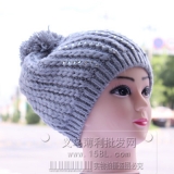 镶钻毛线大球帽/保暖帽/...