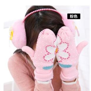 女士可爱手套太阳花/可爱...