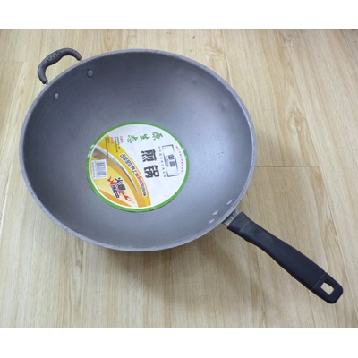 铁中王 厚防锈铁锅 节能锅 圆底锅 -34cm节能锅