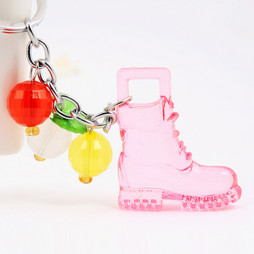 糖果色可爱卡通果冻钥匙扣