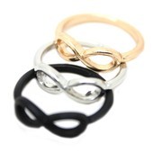 欧美风格 简约街拍 罗马数字8 幸运8字戒指 女