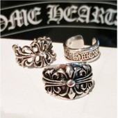 时尚Bigbang权志龙GD同款Chrome Hearts克罗心十字架戒指指环