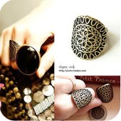 欧美饰品 精美复古戒指复古雕刻花纹伯爵式戒指13g