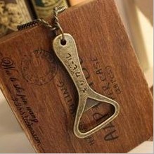 欧美外贸复古饰品 精美创意启瓶器开盖器 长款项链 毛衣链