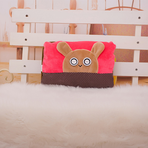 可爱纽扣卡通动物可拆洗双插手热水袋/电暖袋