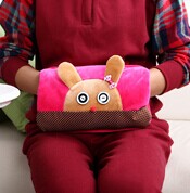 可爱温馨小兔双插手热水袋/电暖袋 未注水