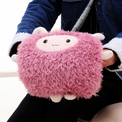 可爱嘟嘟羊双插手热水袋/电暖袋 已注水