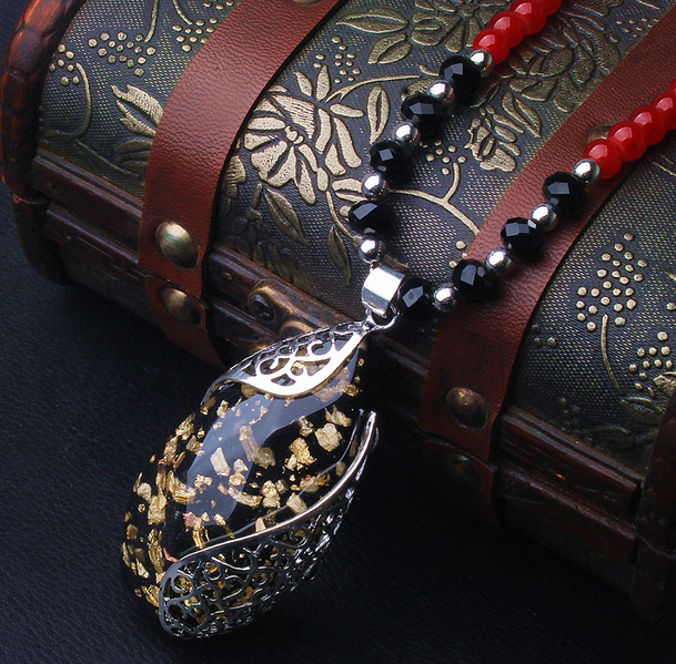 464【红珠链】印弟安水滴佛珠毛衣链 韩国可爱百搭长款项链