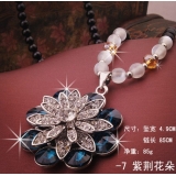 405【黑珠链】紫荆花朵...