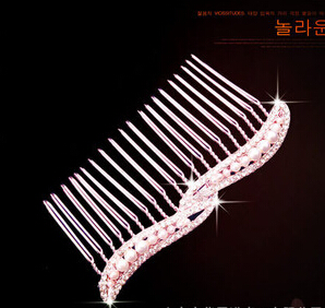 韩版合金镶珍珠发簪 刘海复古发插发钗 批发货源