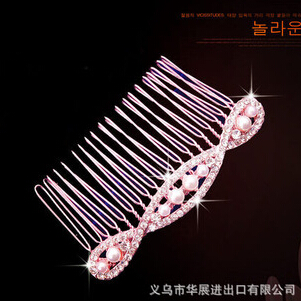 韩版合金镶珍珠发簪 刘海...