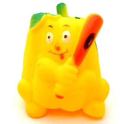 水果捏捏叫玩具  婴儿戏水玩具 皮响 皮叫/水果皮叫