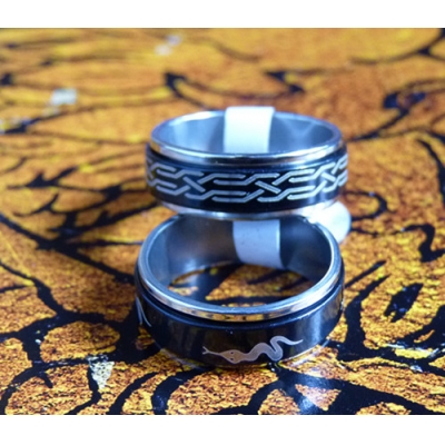 简约新款魔力转运戒指（戒指表面可以转动）