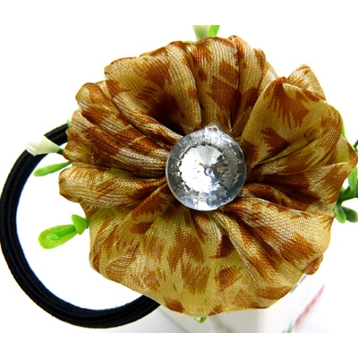 韩版新款太阳花发圈 亚克力水钻头绳 头扎发饰品 发绳	