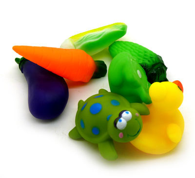 可爱卡通皮叫 小黄鸭皮叫 水果蔬菜皮叫捏捏叫 益智玩具皮响 -卡通皮叫