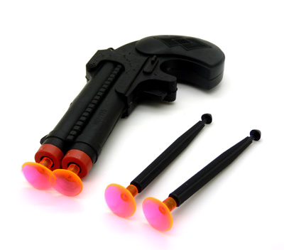 正版熊出没四发软弹抢 熊大雄二软弹抢 双口枪玩具 NO.2739