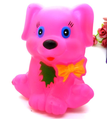 动物捏捏叫玩具  捏捏叫洗澡玩具 戏水玩具---皮叫