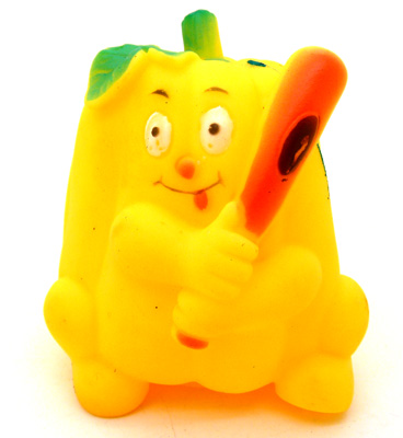 水果捏捏叫玩具  婴儿戏水玩具 皮响 皮叫/水果皮叫