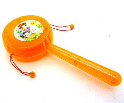 儿童拨浪亮卡通鼓婴儿玩具 宝宝摇铃手摇亮鼓 可亮鼓 婴儿必备玩具/亮鼓