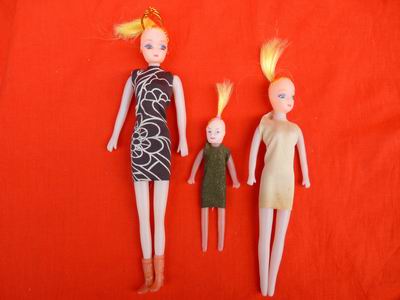 可爱美女娃娃玩具 芭比公主娃娃公主三个芭比娃娃 -三个美女