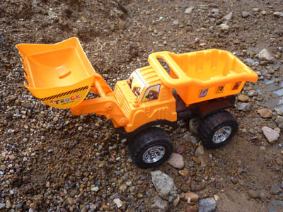 儿童益智玩具工程车玩具推土机挖土机模型1:110(088-5)