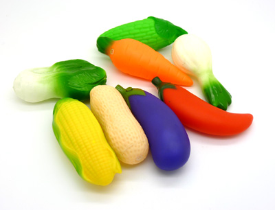 环保搪胶 优质仿真捏捏乐发声出气 发泄玩具 整蛊减压-蔬菜乐园包