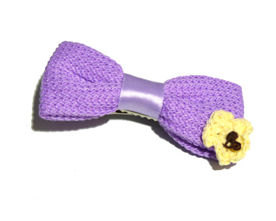 新款百搭甜美可爱珍珠水钻雪纺蝴蝶结压夹边夹头饰