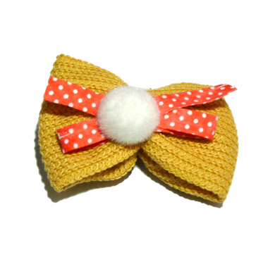 韩版蝴蝶结发饰蝴蝶结压夹最畅销针织蝴蝶结压夹