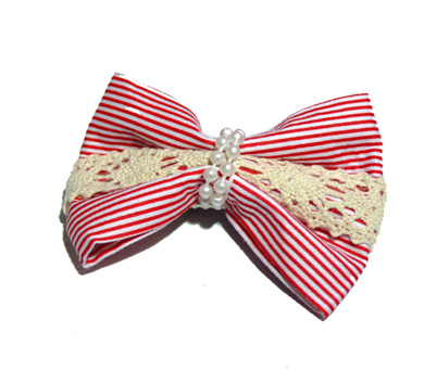 韩版蝴蝶结发饰蝴蝶结压夹最畅销针织蝴蝶结压夹