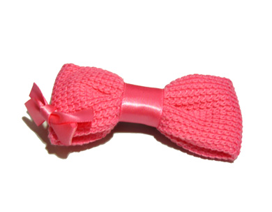 新款百搭甜美可爱珍珠水钻雪纺蝴蝶结压夹边夹头饰