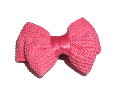 新款百搭甜美可爱珍珠水钻雪纺蝴蝶结压夹边夹头饰