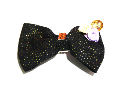 韩版蝴蝶结发饰蝴蝶结压夹最畅销针织蝴蝶结压夹